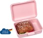 Preview: Butterbrotdose Innenansicht, Packbeispiel, mit Trennwand, ohne Inhalt