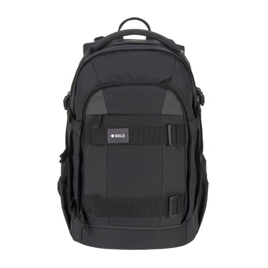 Lässig Bold Schulrucksack Schwarz