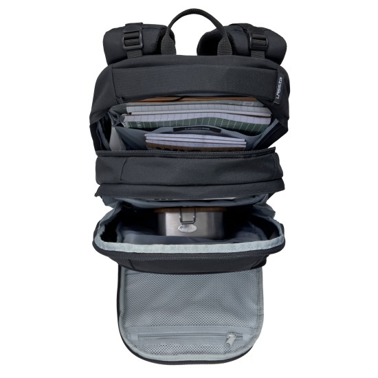 Preview: Lässig Bold Schulrucksack Schwarz Inneneinteilung (ohne Inhalt)