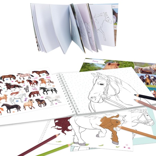 Preview: Pferdemotive zum Ausmalen und Gestalten