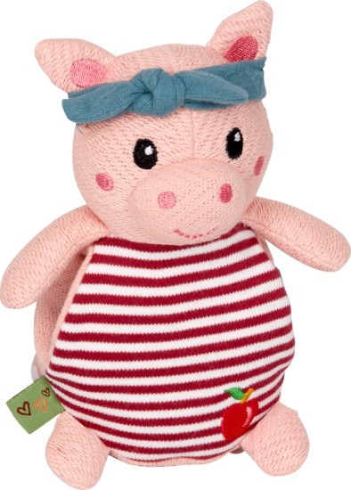 Preview: Schnuffeltuch in Schwein verstaut