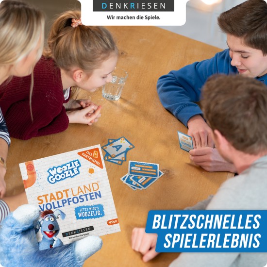 Preview: Stadt Land Vollpfosten Kartenspiel 200 Kategorien