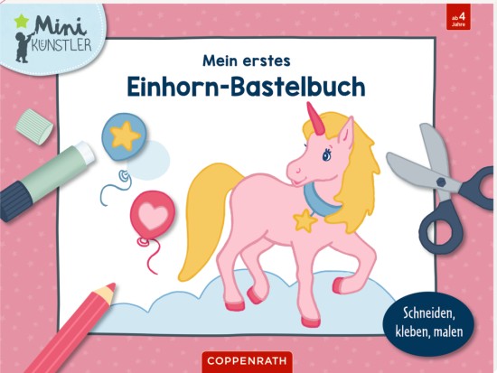 Einhorn Mal und Bastelbuch