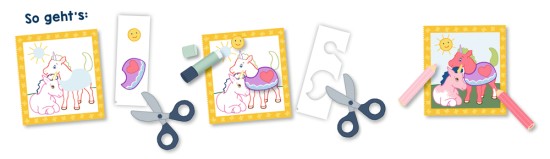 Preview: Einhorn Bastelbuch Anleitung