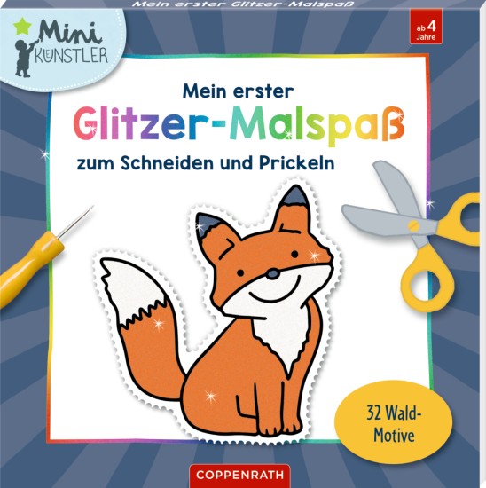 Allererste Ausmalbilder zum Prickeln und Schneiden