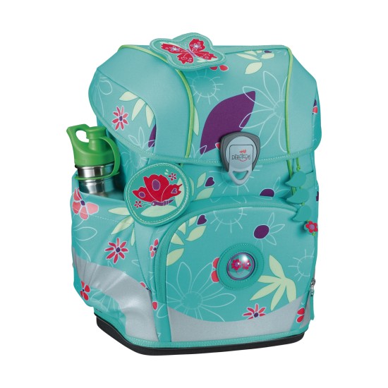 Preview: DerDieDas Set 5 tlg Ergoflex Tiny Butterfly Garden seitliche Ansicht, ohne Trinkflasche, separat erhältlich