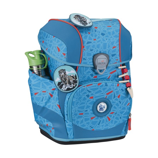 Preview: DerDieDas Set 5 tlg Ergoflex Blue Ice seitliche Ansicht, ohne Trinkflasche (separat erhältlich)