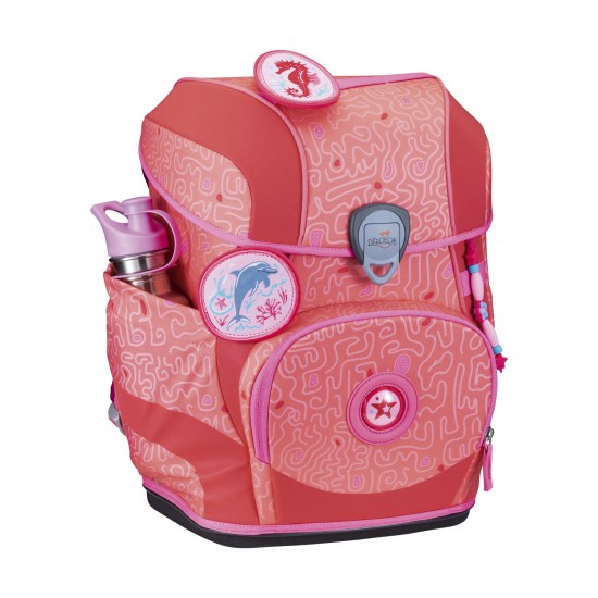 Preview: DerDieDas Set 5 tlg Ergoflex Coral Reef seitliche Ansicht, ohne Trinkflasche (separat erhältlich)