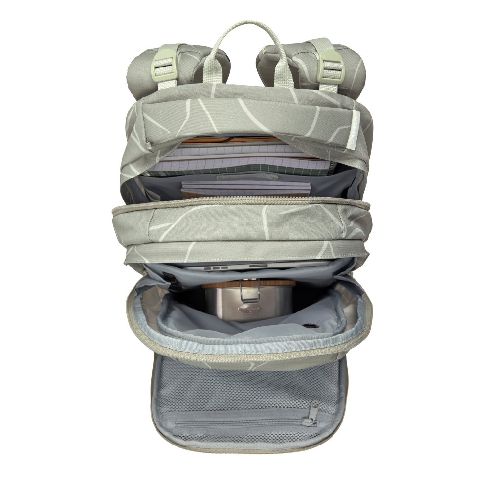 Bold Schulrucksack Curve grün Inneneinteilung (ohne Inhalt)