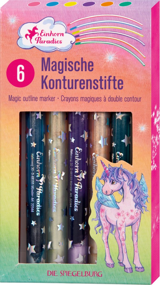 Konturenstifte Set Einhorn Paradies