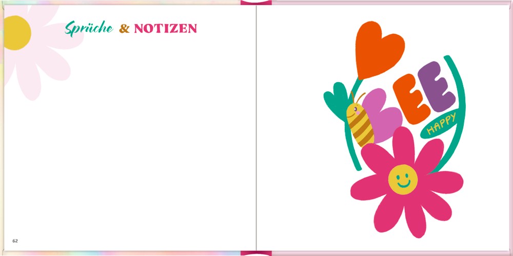 Freundebuch Innenansicht Notizen