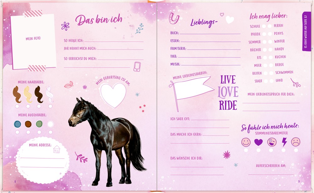 Meine Freunde Freunde Buch Innenansicht