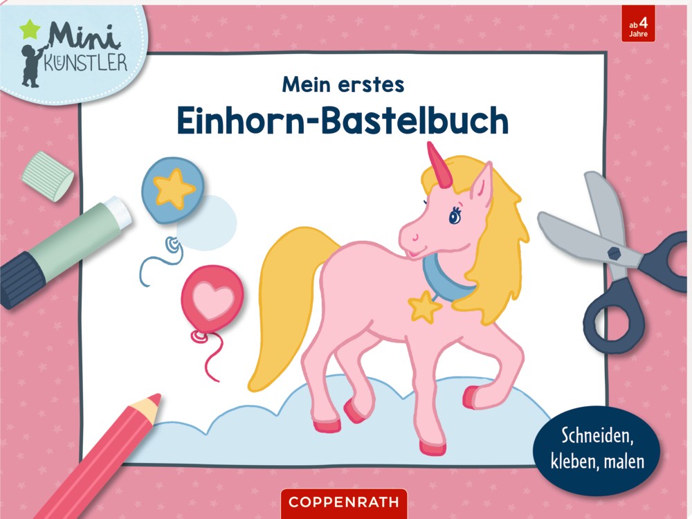 Einhorn Mal und Bastelbuch
