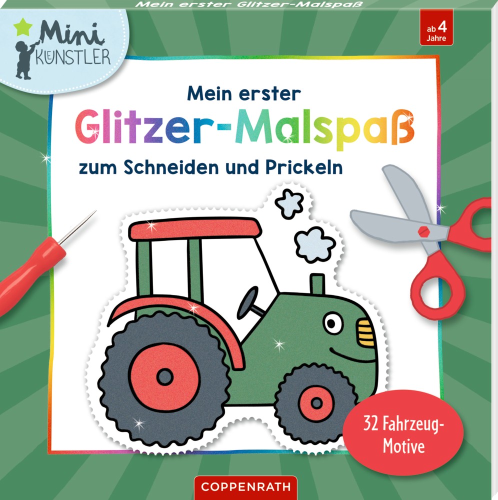 Allererste Ausmalbilder zum Prickeln und Schneiden