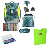 Scout Alpha DIN Action Schulranzen Set 5tlg. + gratis Farbkasten