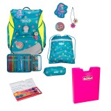 Scout Alpha DIN Little Flowers Schulranzen Set 5tlg. + gratis Farbkasten